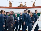 En el Buque Escuela “Juan Sebastián de Elcano”