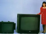Una de las pocas fotos que existían del televisor PVM-4300 de Sony.